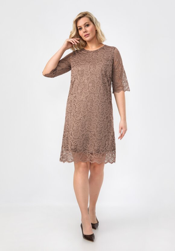 Платье из эластичного гипюра шир.  580, рис. 23