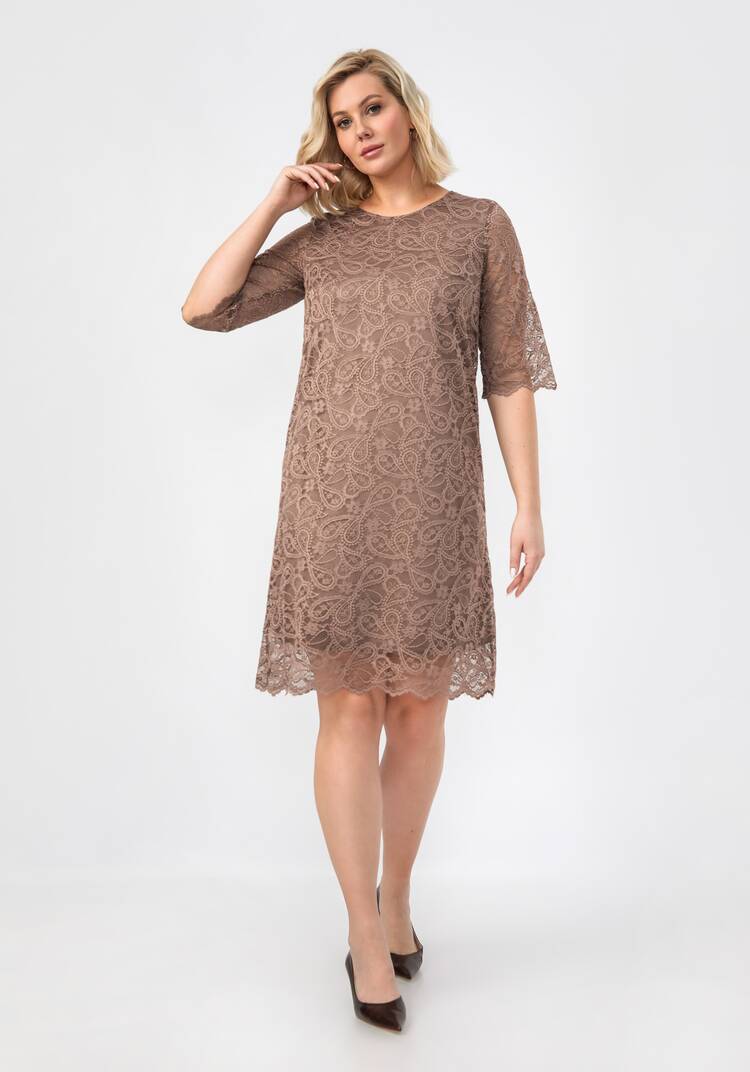 Платье из эластичного гипюра шир.  750, рис. 23