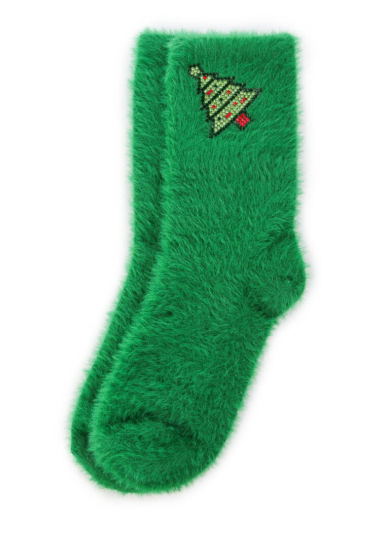 Носки с кашемиром и стразами, 2 пары шир.  750, рис. 5