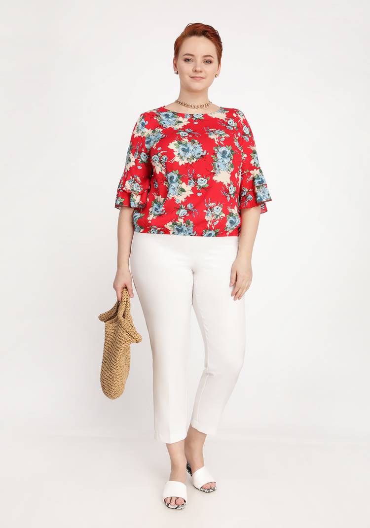 Блуза Яркие тропики шир.  750, рис. 8