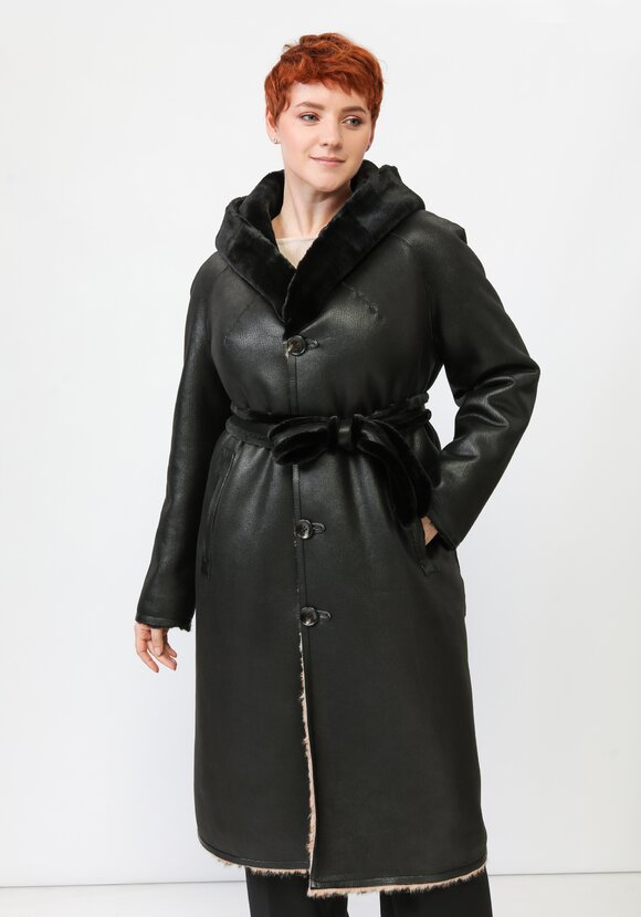 Двусторонняя искусственная шуба на поясе шир.  580, рис. 5