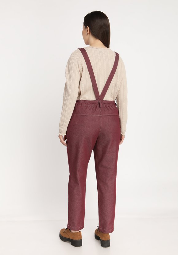 Комбинезон-трансформер джинсовый с карманами шир.  580, рис. 2