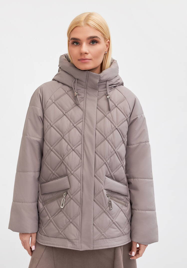 Куртка с капюшоном, стеганная Эшли шир.  750, рис. 4