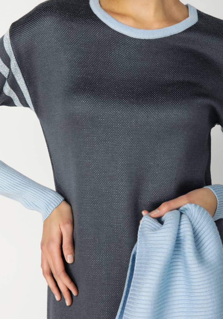 Платье прямого силуэта с контрастной отделкой шир.  750, рис. 15