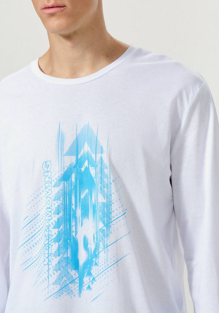 Комплект мужских лонгсливов с принтом шир.  750, рис. 6