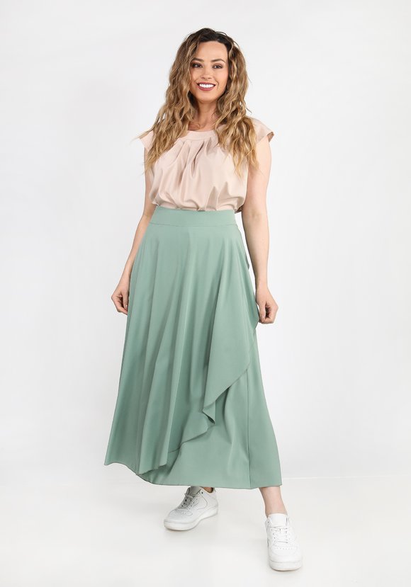 Блуза с декорированным элементом шир.  580, рис. 3