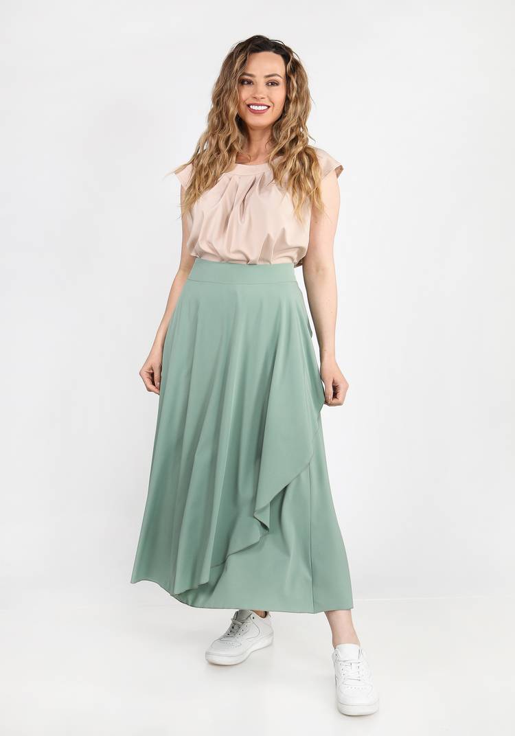 Блуза с декорированным элементом шир.  750, рис. 3