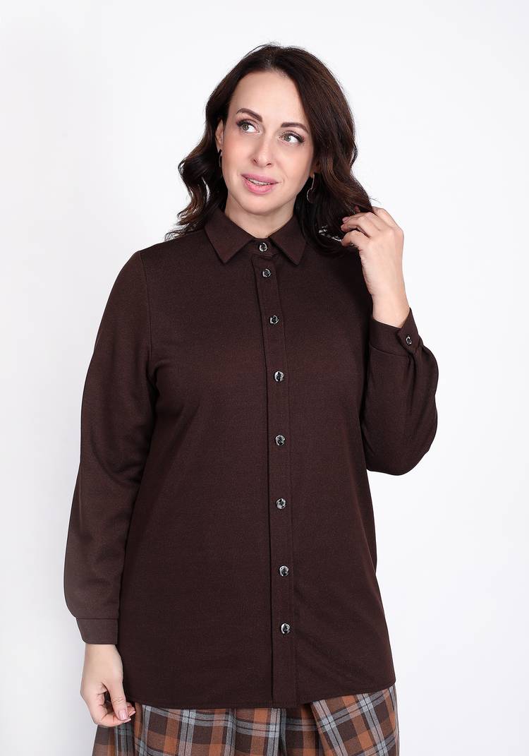 Рубашка свободного кроя с планкой шир.  750, рис. 9