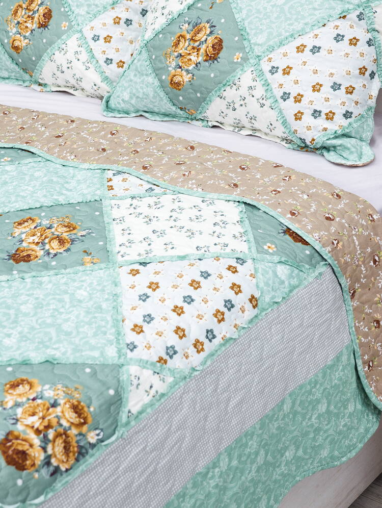 Покрывало с наволочками Печворк шир.  750, рис. 42