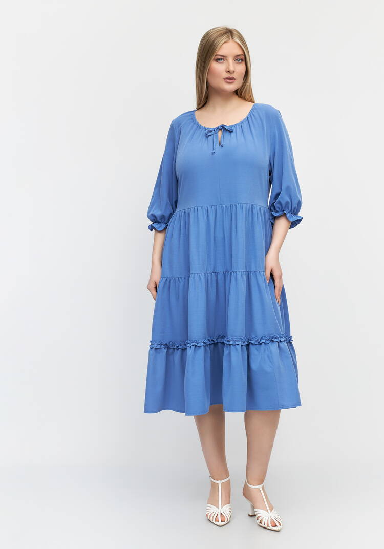 Платье однотонное Кристи шир.  750, рис. 1