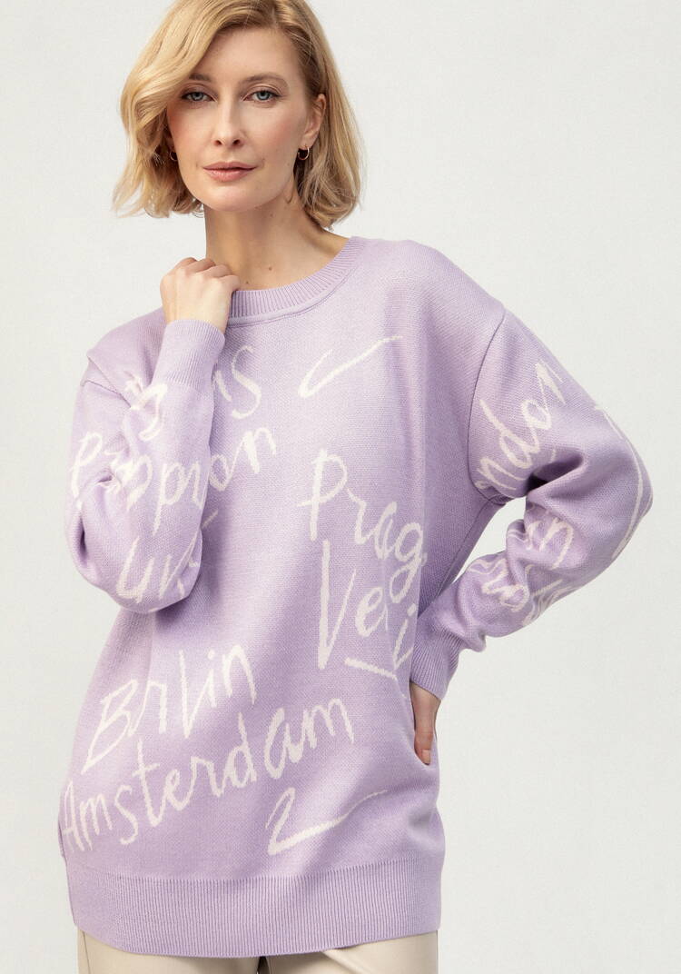 Туника с принтом леттеринг шир.  750, рис. 17