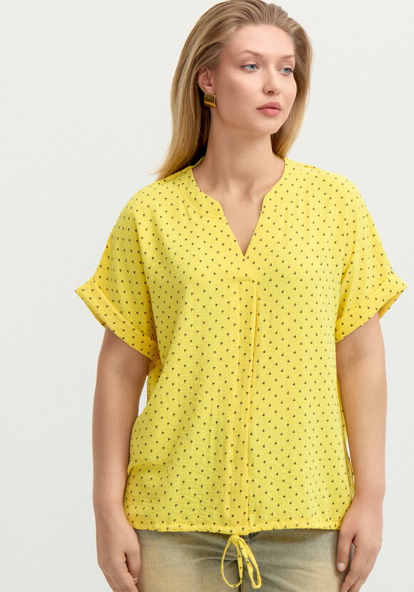 Блуза на кулиске по низу Мира шир.  580, рис. 12