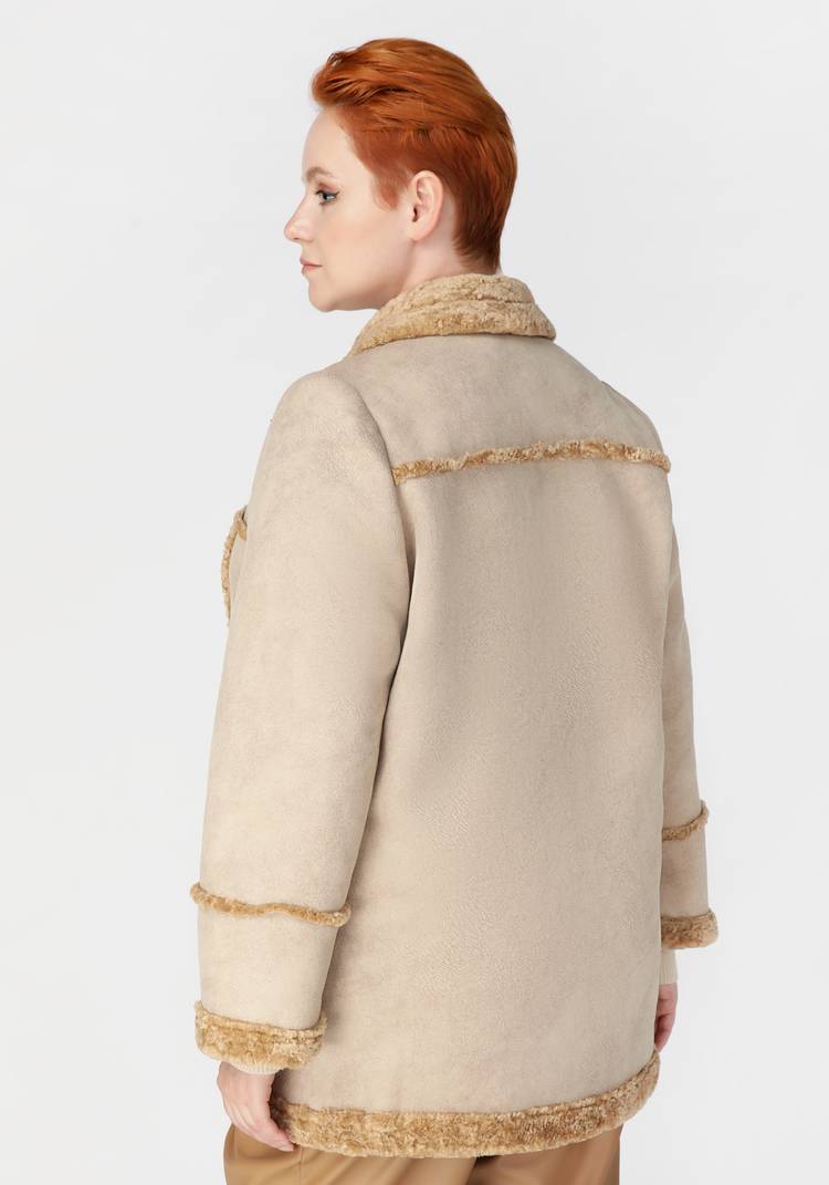 Полупальто из экомеха шир.  750, рис. 15