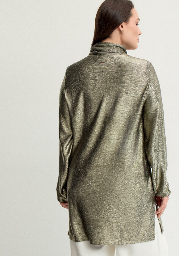 Туника свободного силуэта с блеском шир.  580, рис. 10