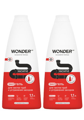 Экогель для чистки труб и засоров, 2 шт.