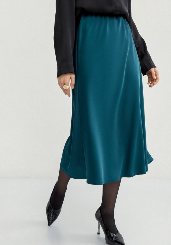 Юбка с резинкой в поясе cвободная шир.  580, рис. 2