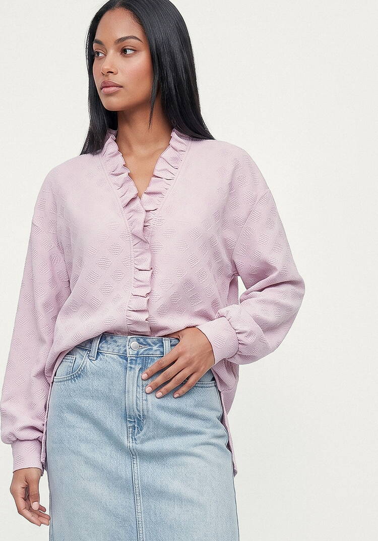 Блуза Мягкий силуэт шир.  750, рис. 3