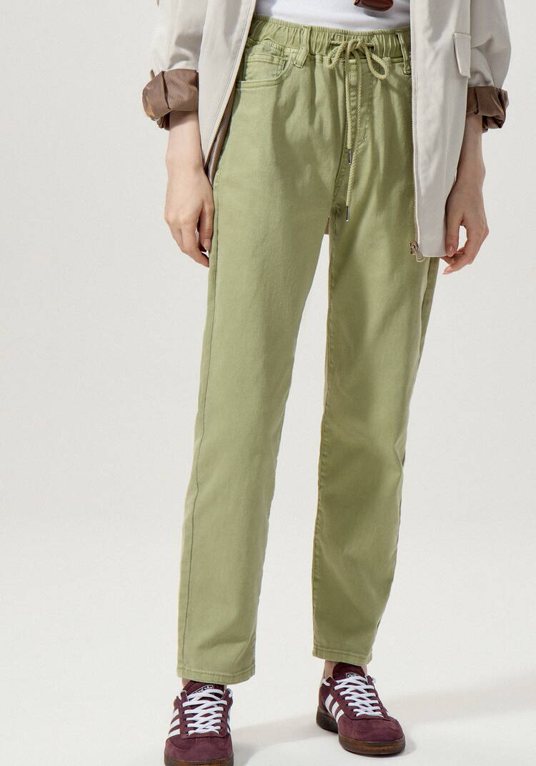 Джинсы с резинкой по поясу шир.  750, рис. 32