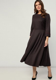 Платье-миди с кантом