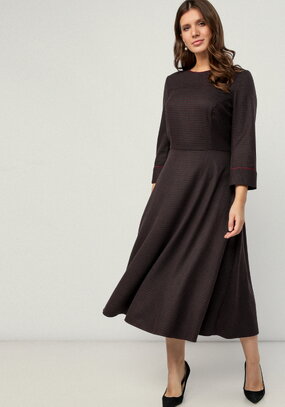 Платье-миди с кантом