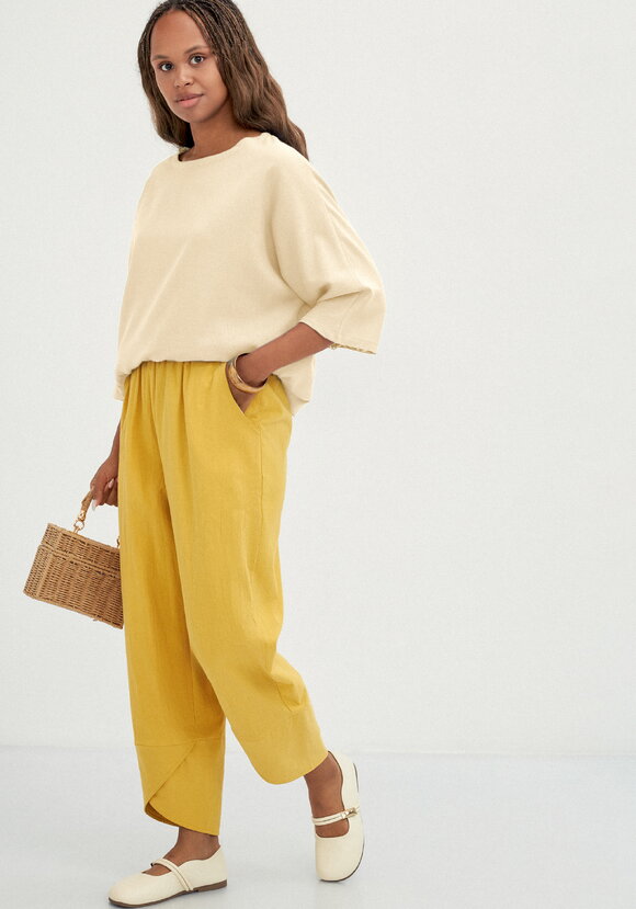 Брюки-тюльпан на резинке шир.  580, рис. 15