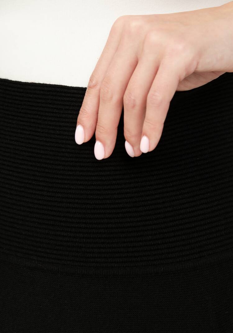 Юбка вязаная с высоким поясом шир.  750, рис. 13