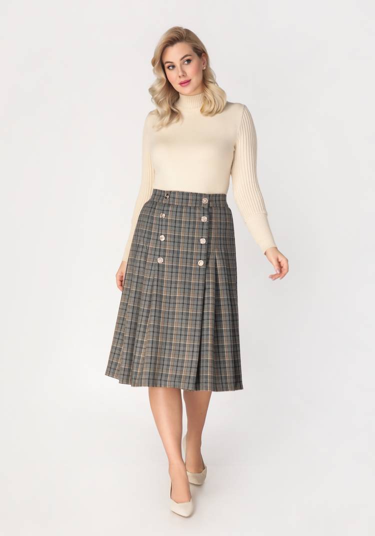 Юбка со складками на запах шир.  750, рис. 3