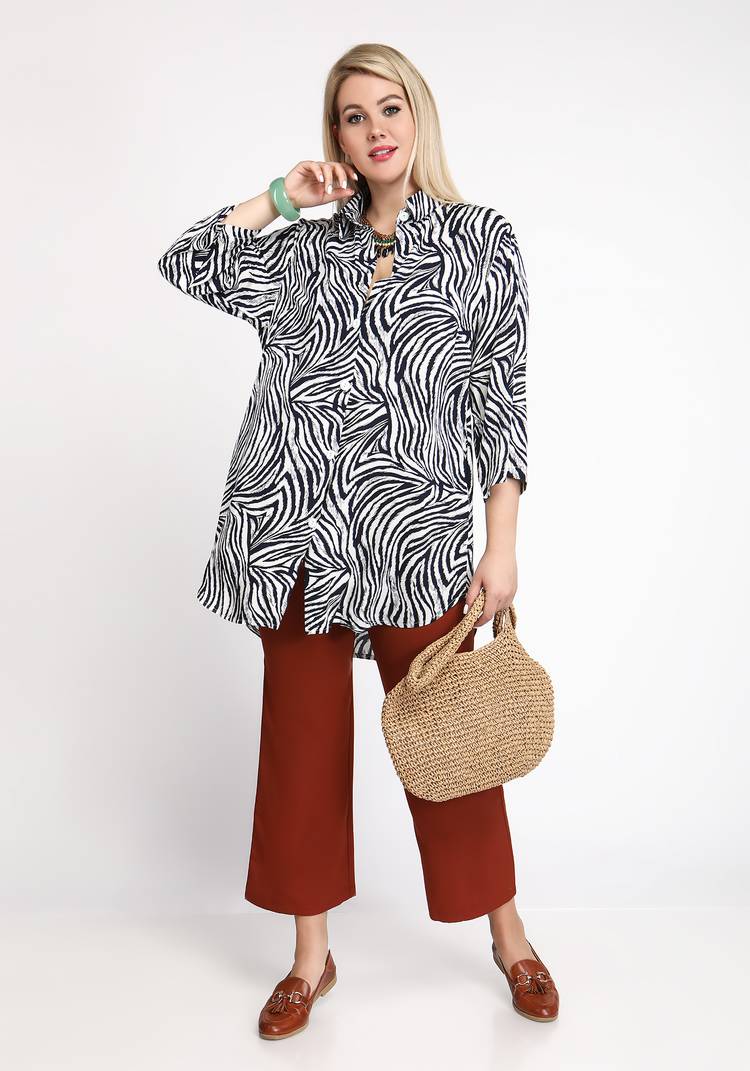 Туника-рубашка Экстравагантный образ шир.  750, рис. 3