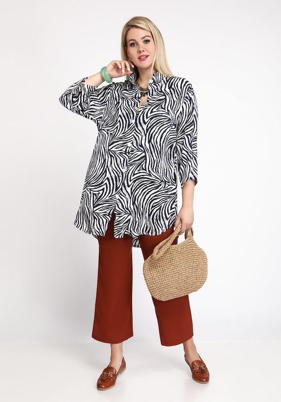 Туника-рубашка Экстравагантный образ шир.  580, рис. 3