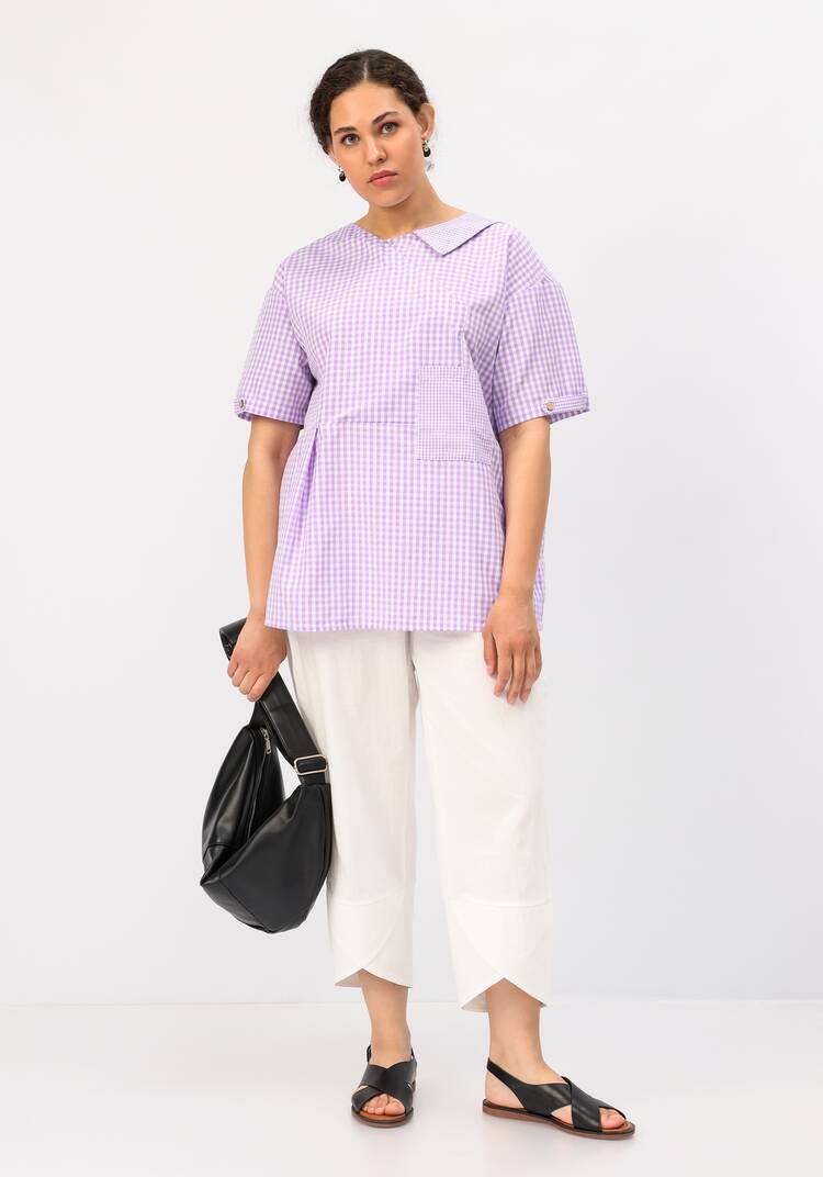 Блуза оригинального дизайна и свободного кроя шир.  750, рис. 10