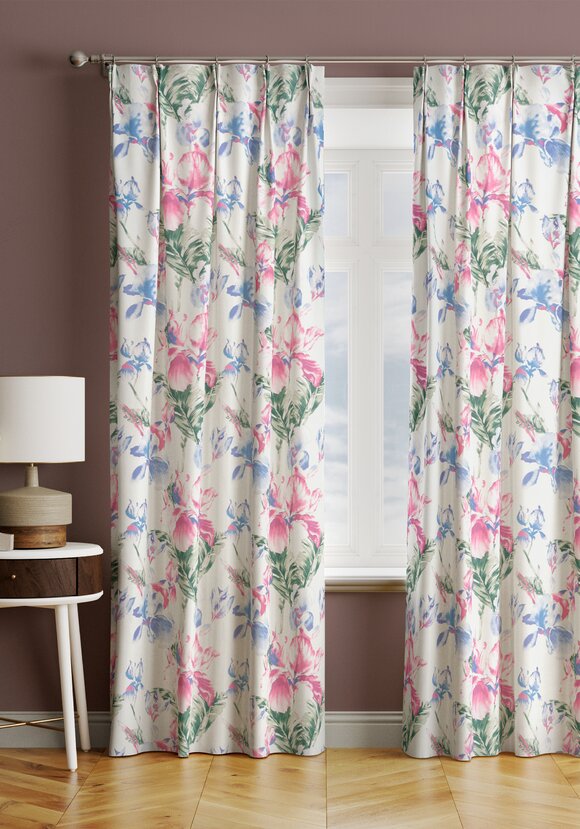 Портьера Акварельные ирисы шир.  580, рис. 2