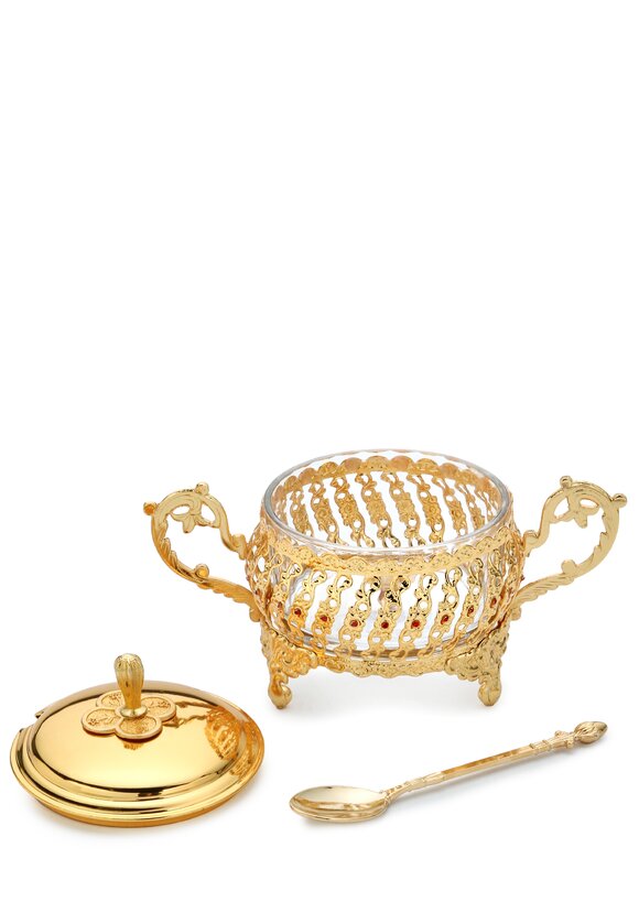 Сахарница c ложкой Царская шир.  580, рис. 2