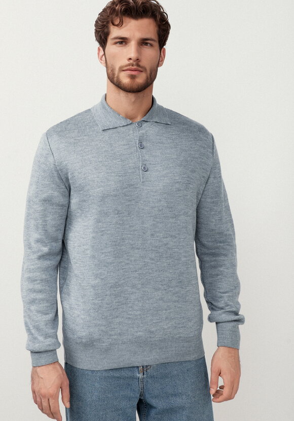 Джемпер-поло на пуговицах шир.  580, рис. 4