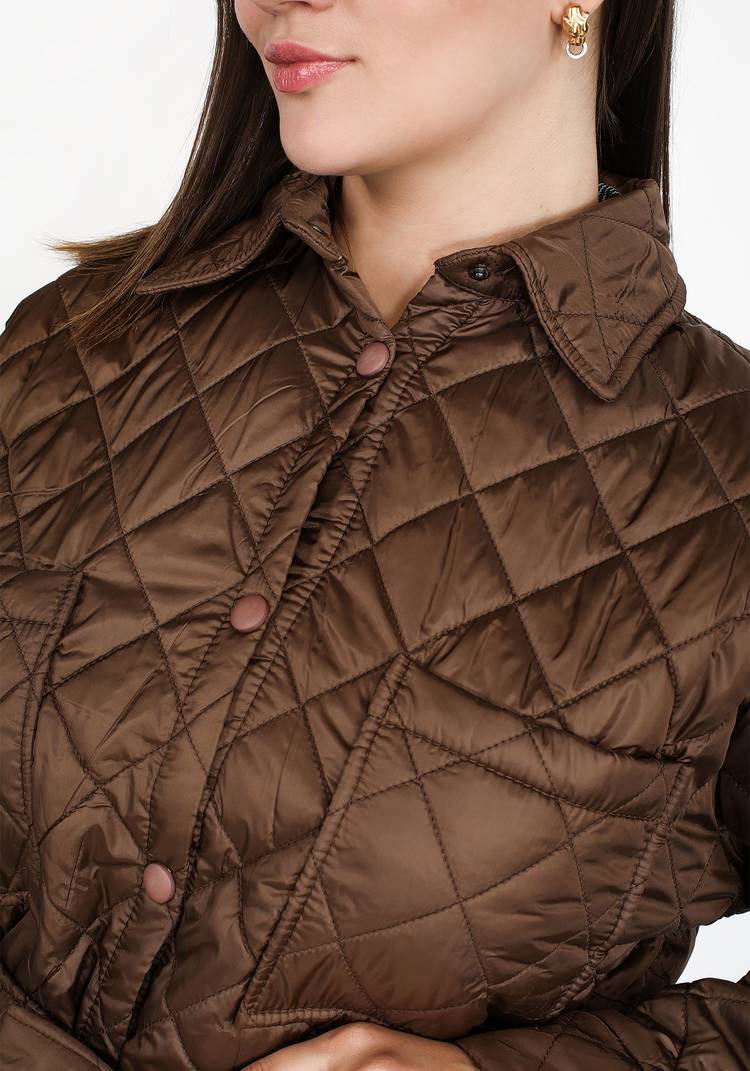 Куртка стеганая с карманами и поясом шир.  750, рис. 20