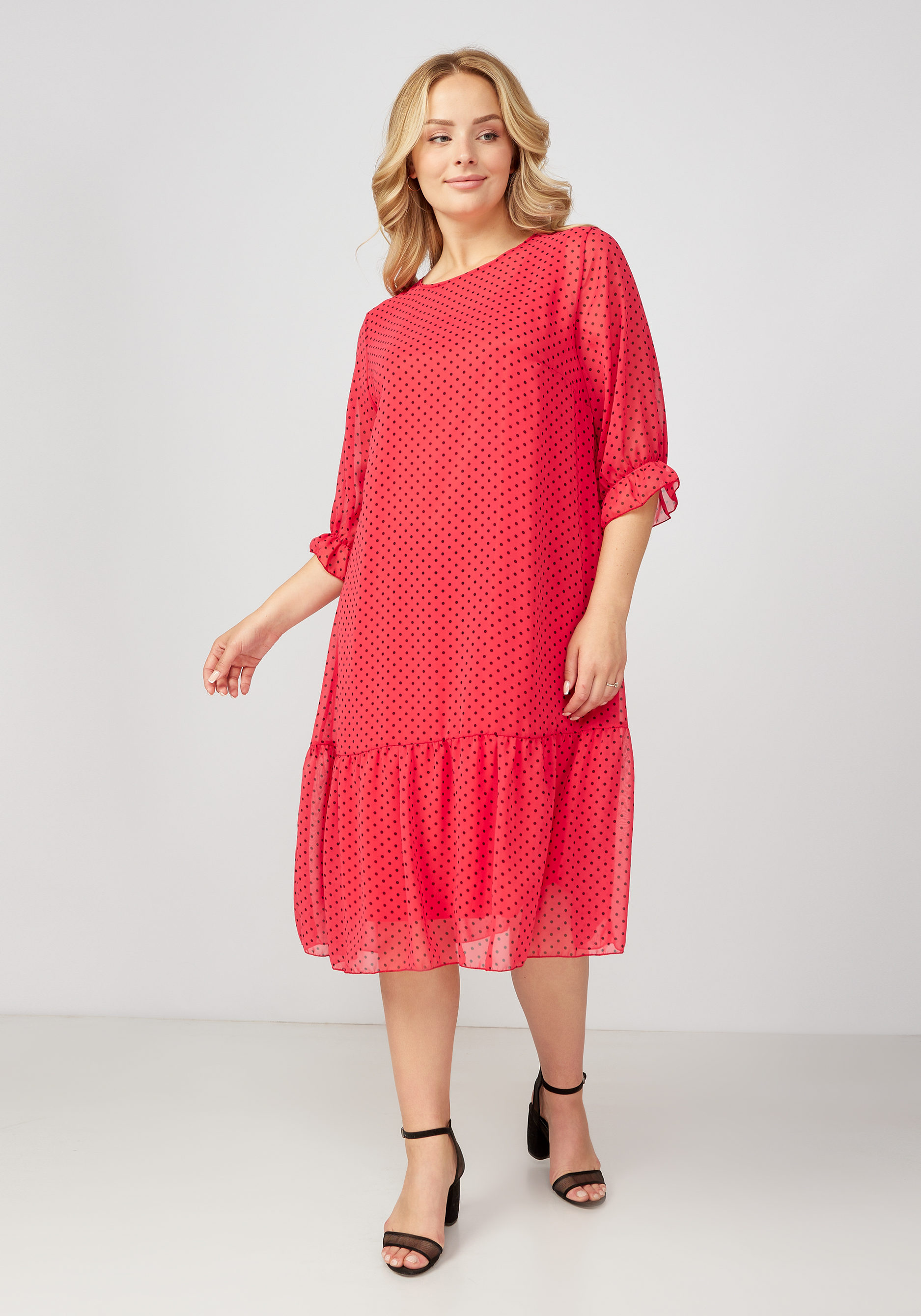 Платье "Мелани" Unit, размер 56, цвет красный - фото 1