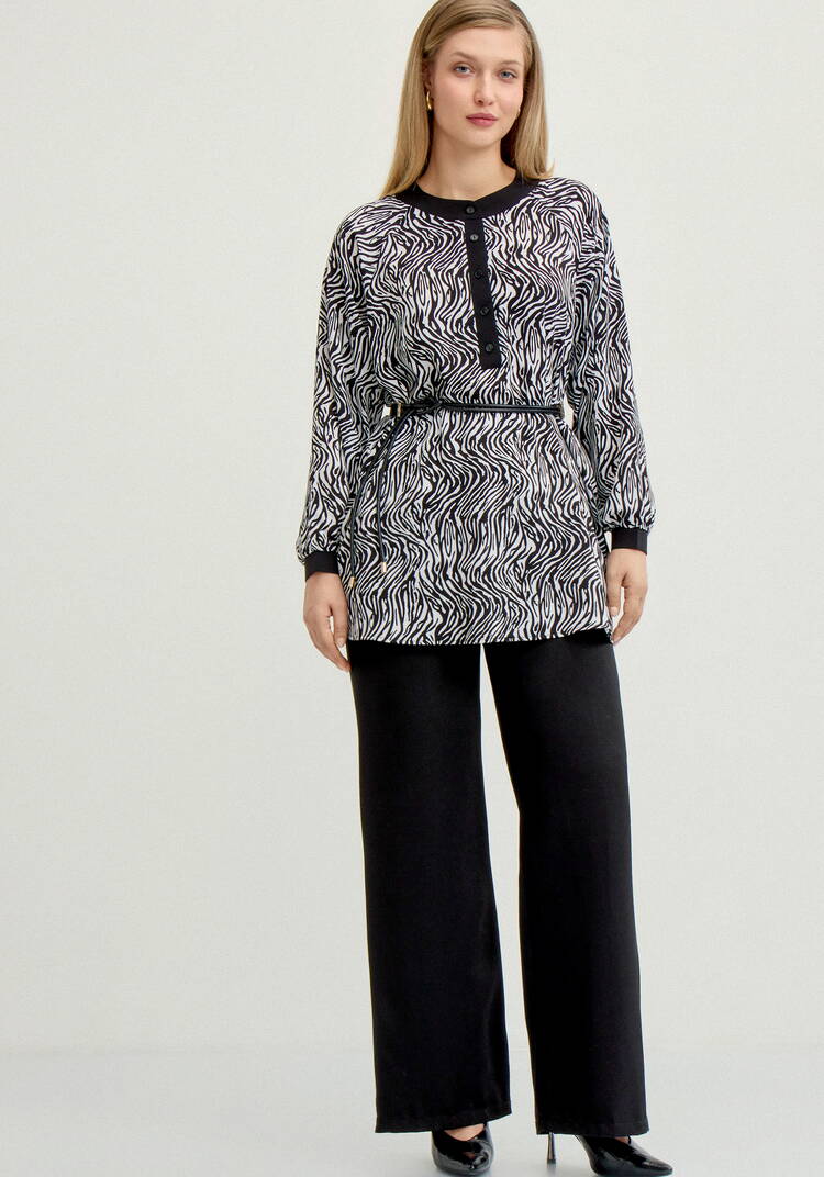 Туника с воротом-стойка шир.  750, рис. 7