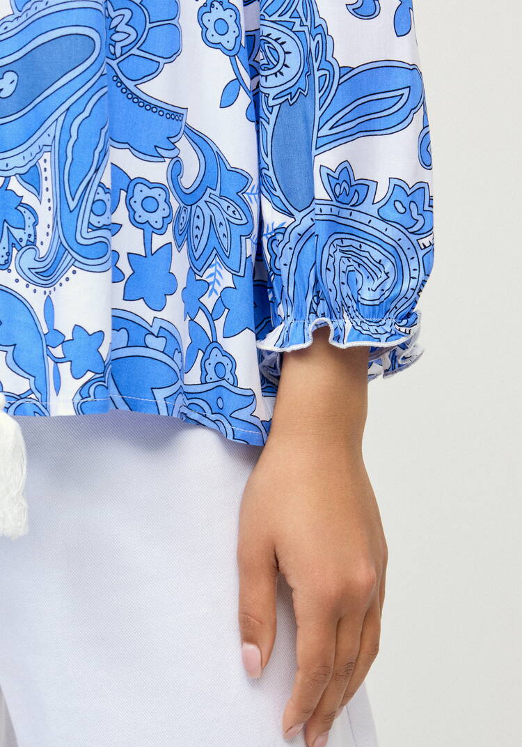 Блуза Весна внутри меня шир.  750, рис. 6