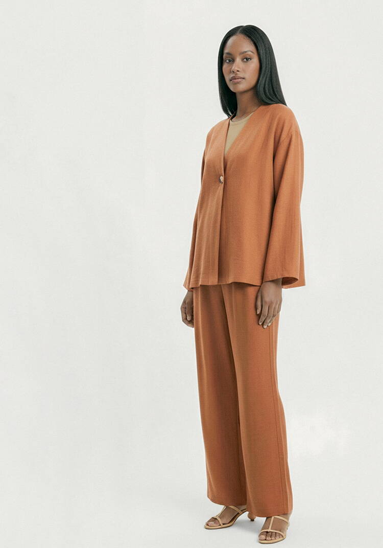 Жакет свободного кроя на пуговице Агата шир.  750, рис. 15