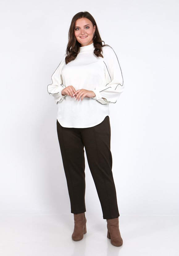 Блуза с рельефными рукавами шир.  580, рис. 1