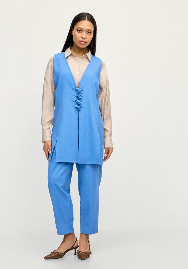 Жилет изо льна Медея шир.  750, рис. 7