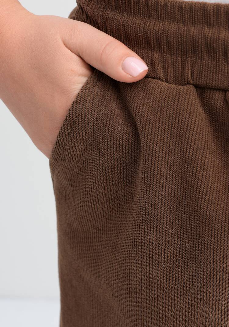 Брюки с начесом на резинке Ирма шир.  750, рис. 5