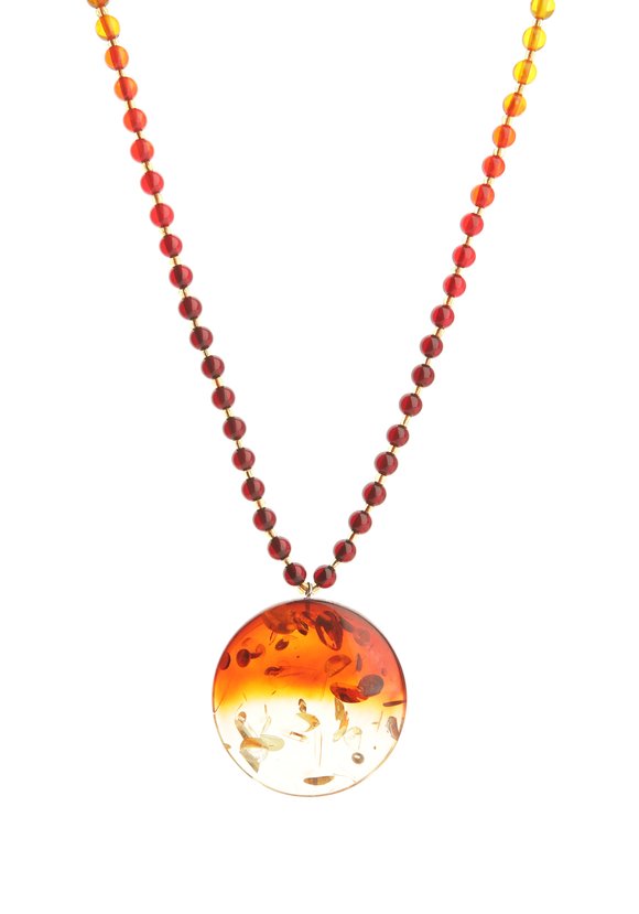 Колье Янтарный восход шир.  580, рис. 1