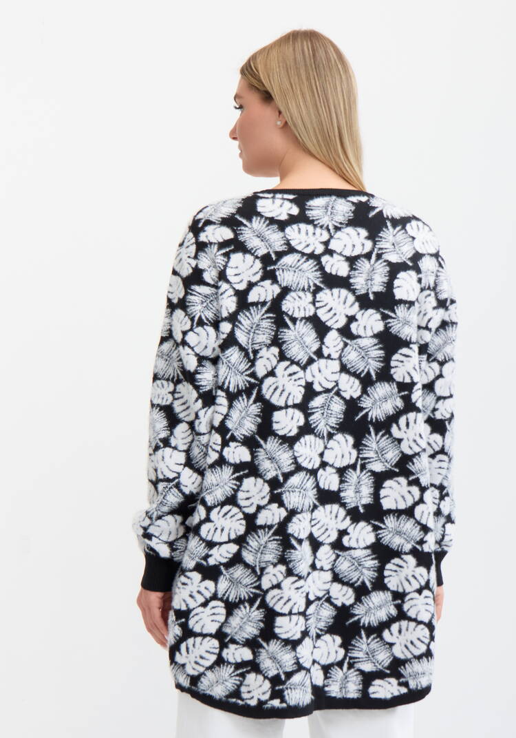 Туника пушистая с принтом шир.  750, рис. 74