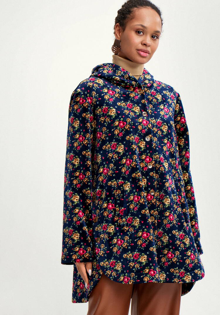 Кардиган с капюшоном с ворсом внутри шир.  750, рис. 4