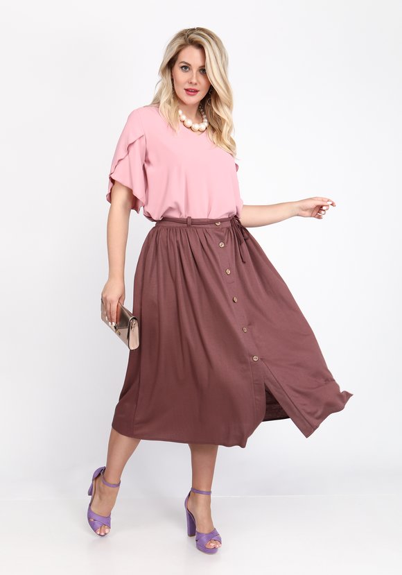 Блуза с необычным рукавом шир.  580, рис. 11