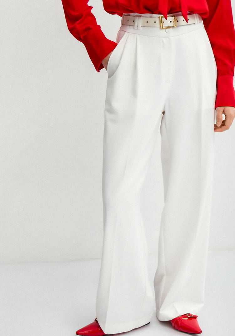 Брюки прямого кроя от бедра шир.  750, рис. 8