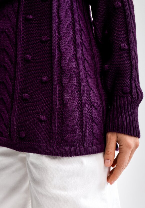 Джемпер с высокой горловиной и косами шир.  580, рис. 37