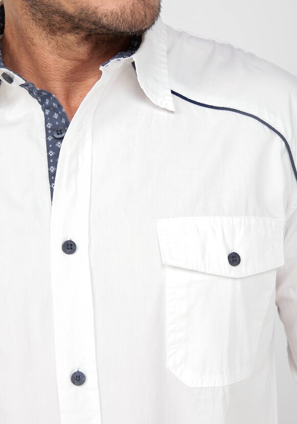 Рубашка в стиле кантри из поплина Джордж шир.  580, рис. 5