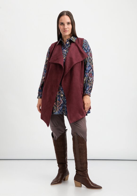 Жилет оверсайз с воротом апаш шир.  580, рис. 2