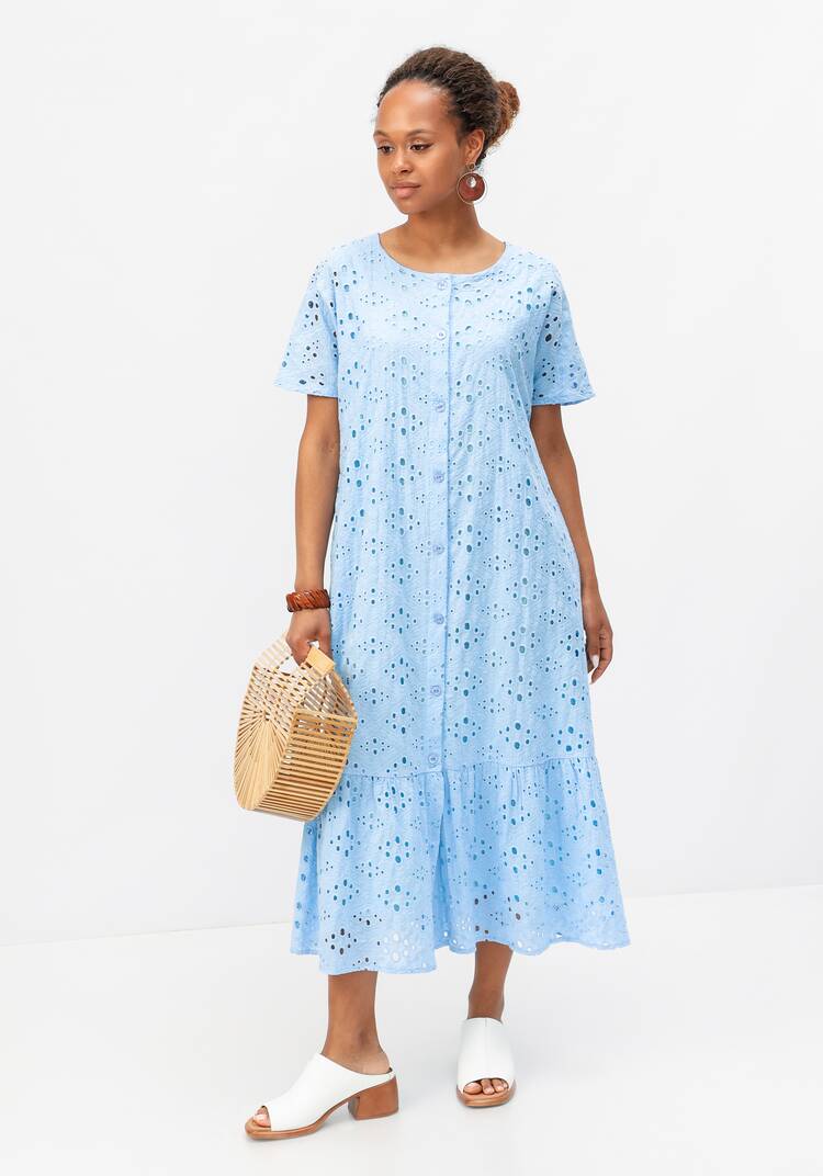 Платье ажурное с воланом шир.  750, рис. 8